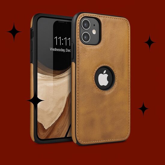 Mīksts ādas maciņš 📱 IPhone tālrunim